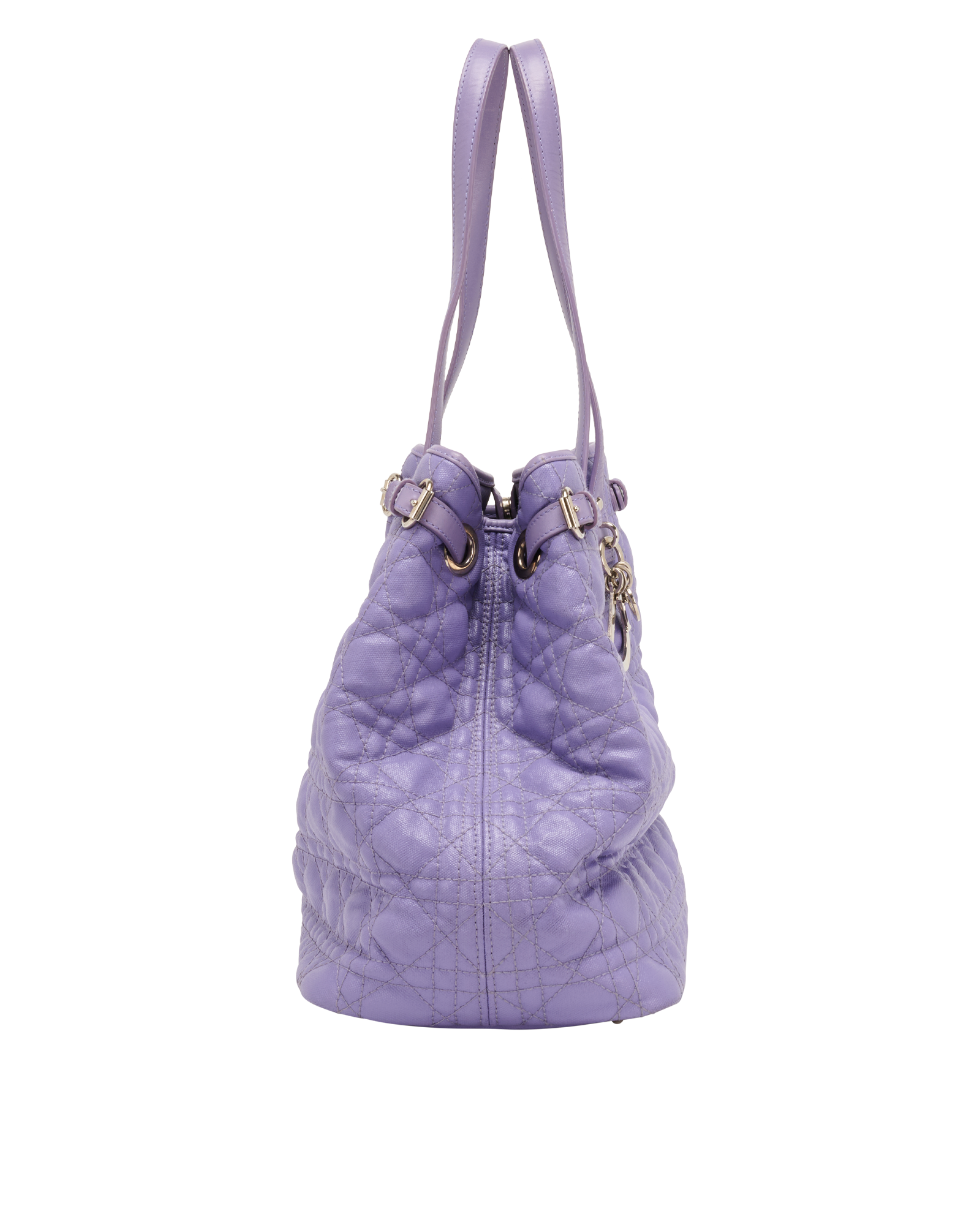 Panera Shopper, &pound;450, Handbags, Purple, Canvas, Side view